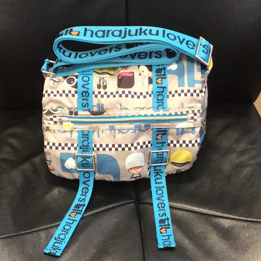 Harajuku Lovers Crossbody Bag - Blue and Cream